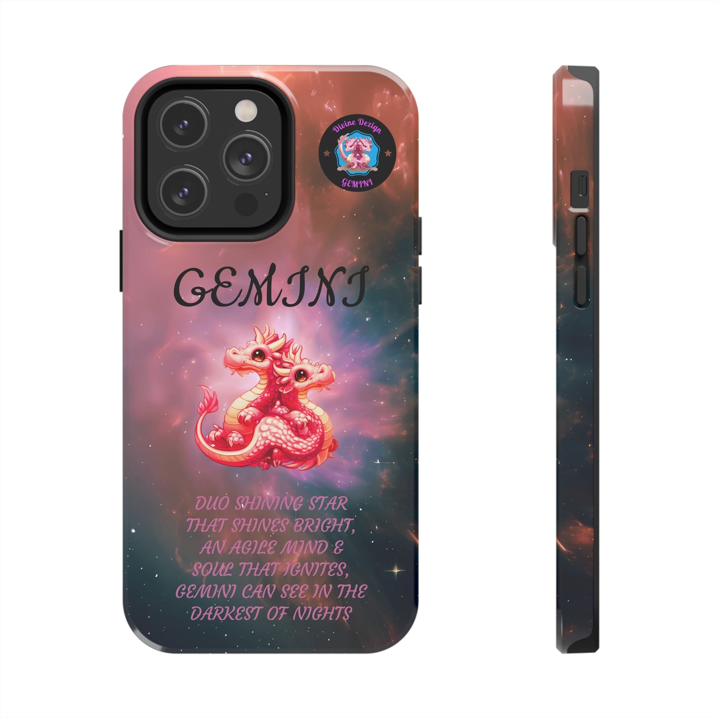 The Divine Dezign Gemini Zodiac iPhone Case