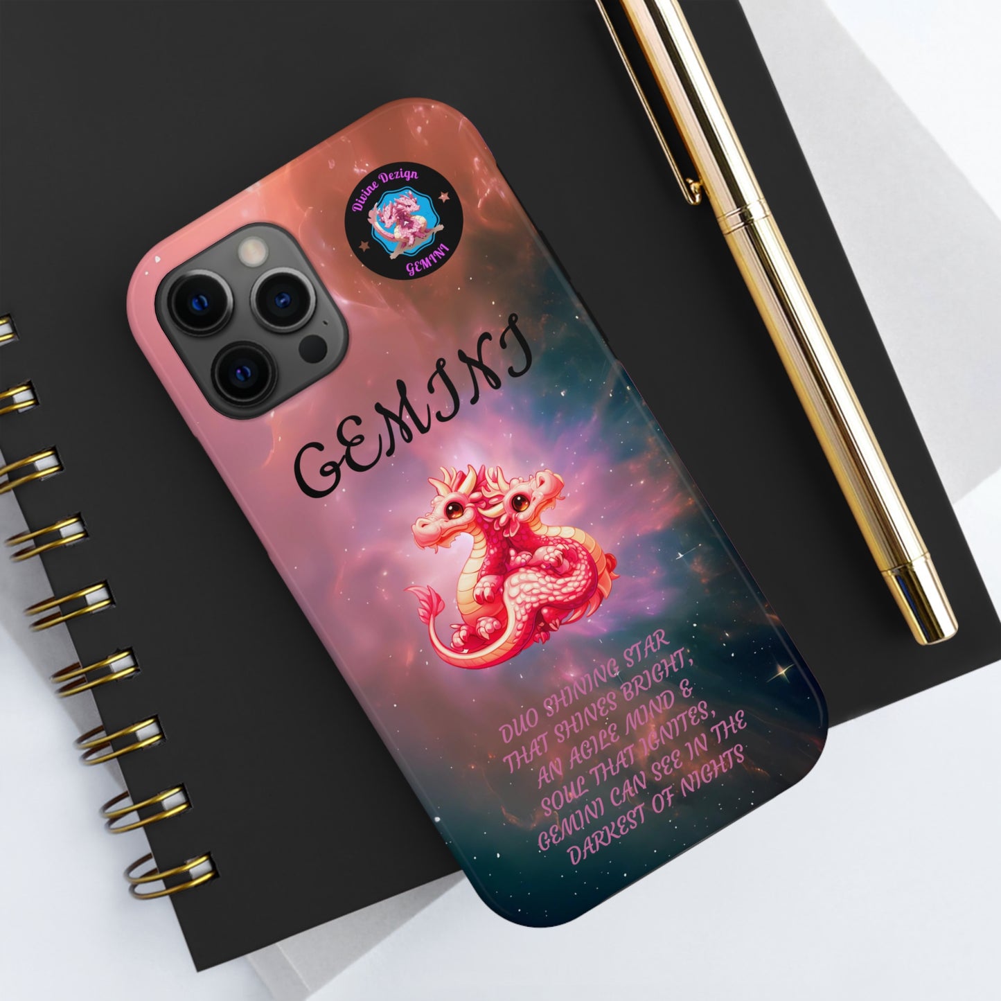 The Divine Dezign Gemini Zodiac iPhone Case