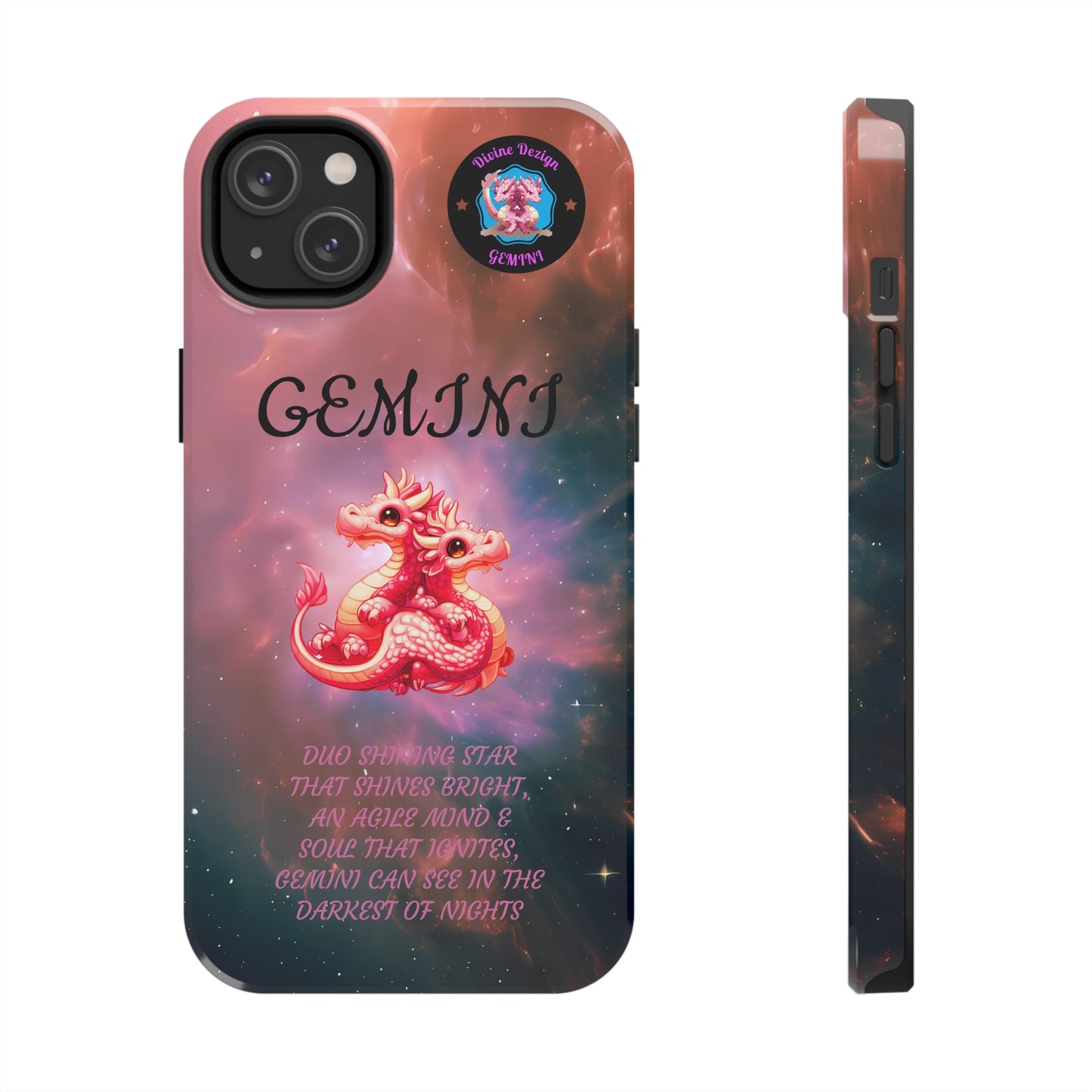 The Divine Dezign Gemini Zodiac iPhone Case