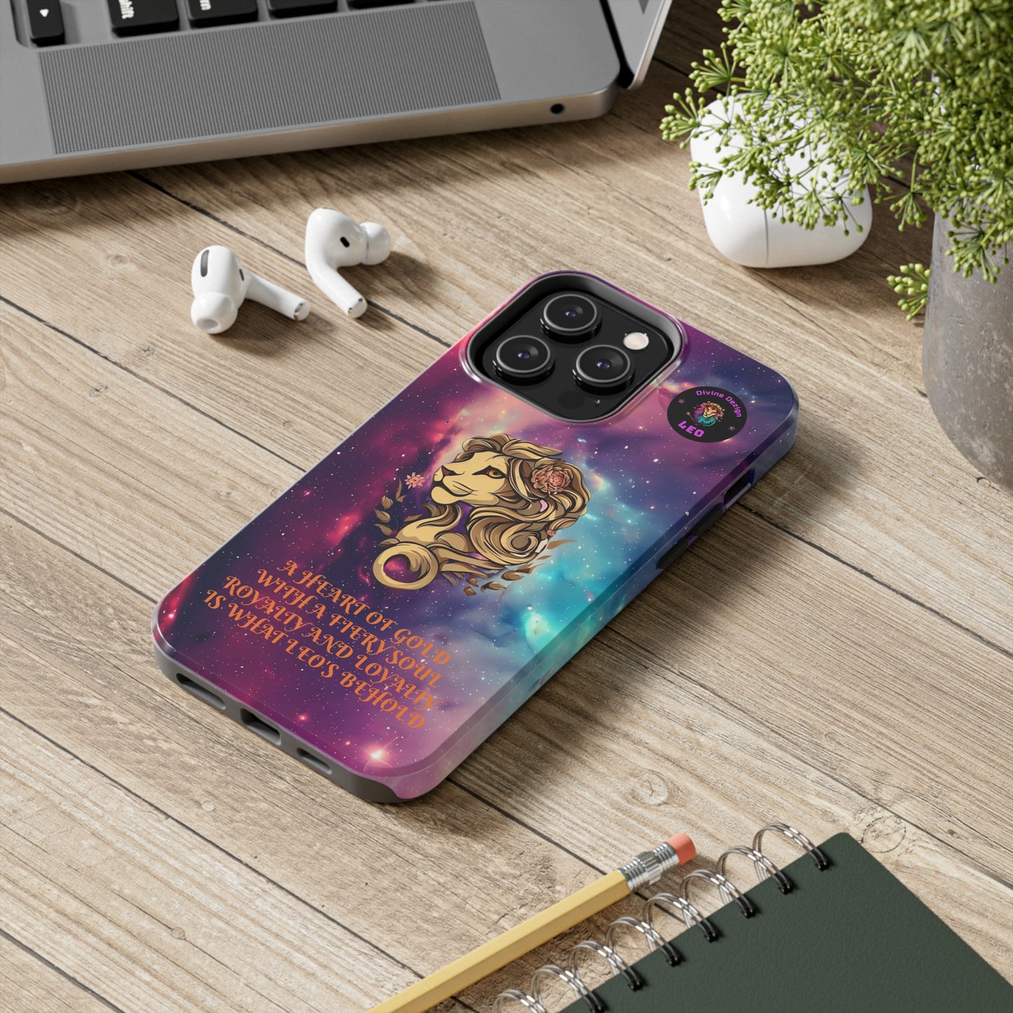 The Divine Dezign Leo Zodiac iPhone Case