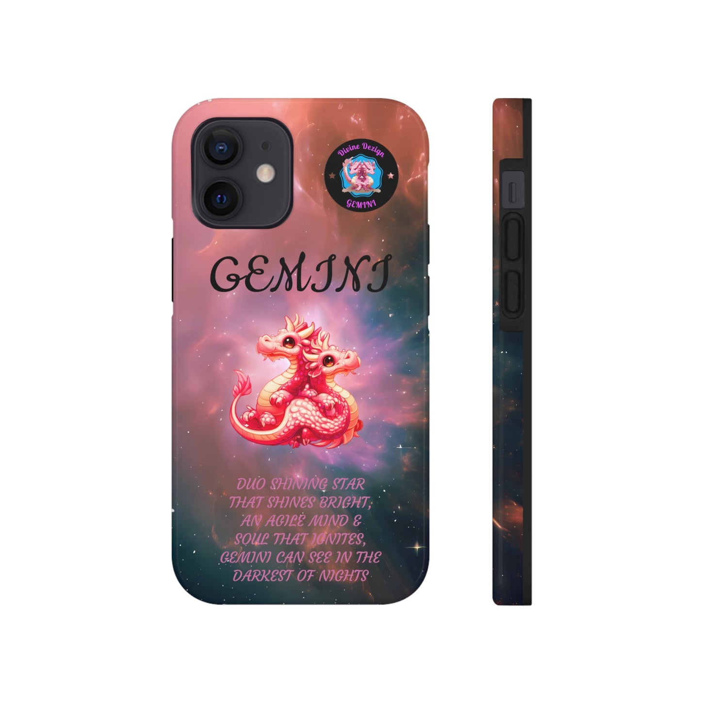 The Divine Dezign Gemini Zodiac iPhone Case