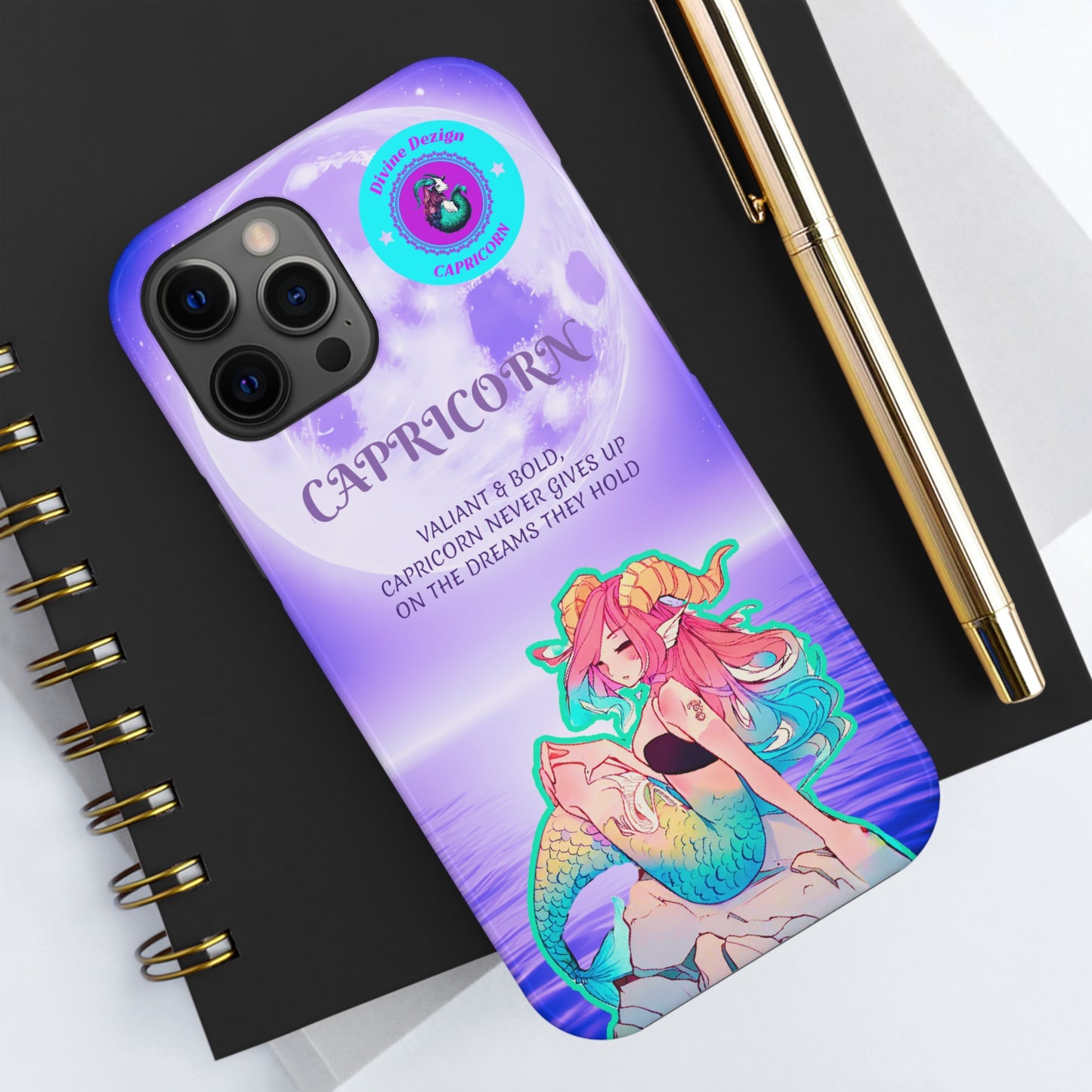 The Divine Dezign Capricorn Zodiac iPhone Case