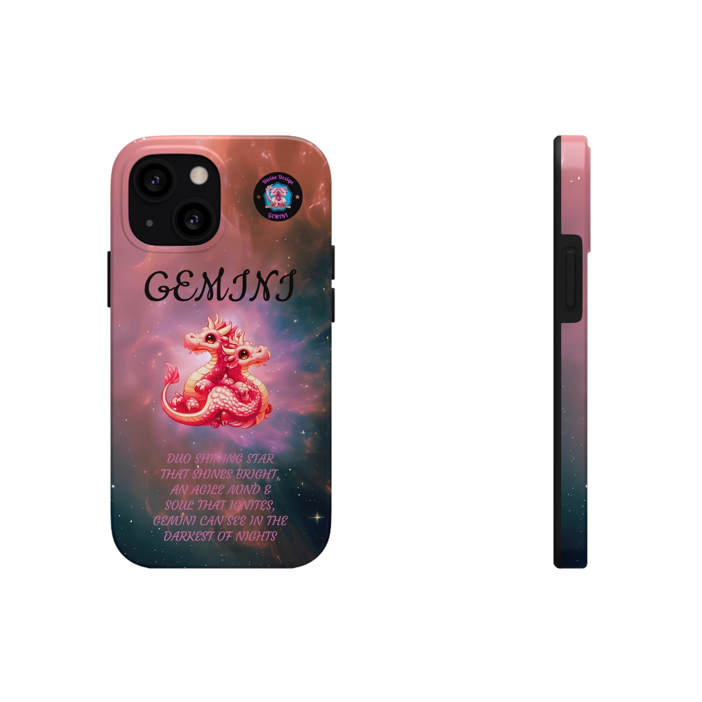 The Divine Dezign Gemini Zodiac iPhone Case