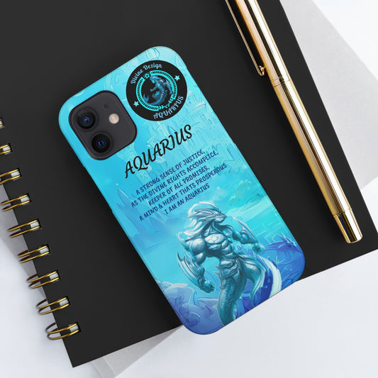 The Divine Dezign Aquarius Zodiac iPhone Case