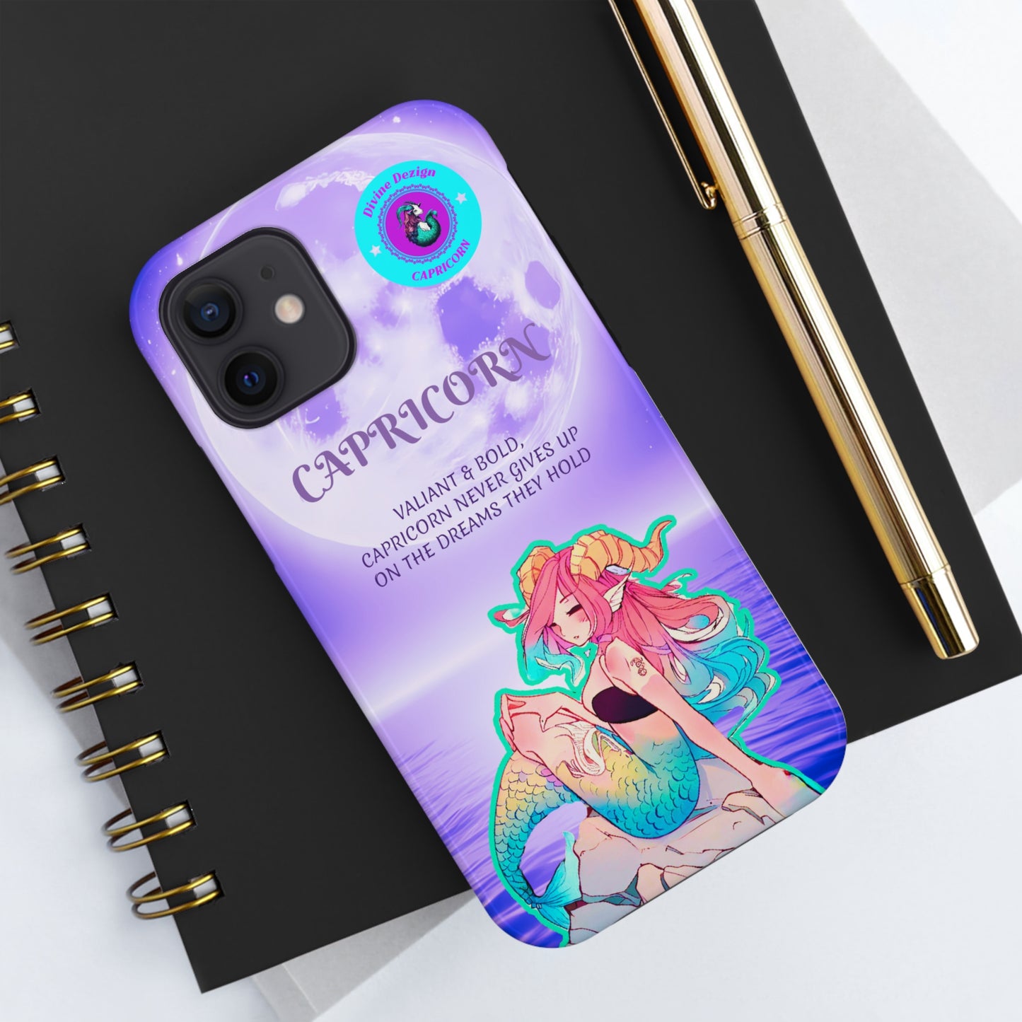 The Divine Dezign Capricorn Zodiac iPhone Case