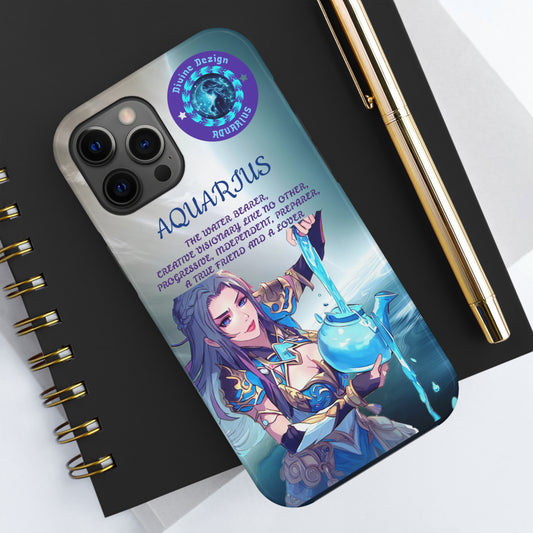 The Divine Dezign Aquarius Zodiac iPhone Case