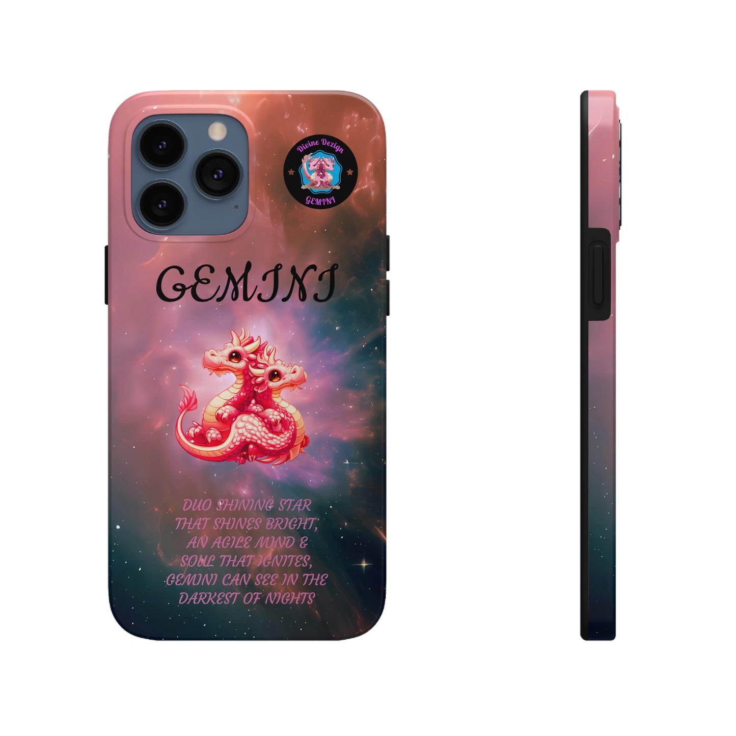 The Divine Dezign Gemini Zodiac iPhone Case