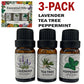 3 Pack - Aromatherapy Essential Oils Set for Air Humidifiers, Oil Diffusers