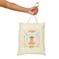 Chakra "Use Energy Wisely" Cotton Canvas Tote Bag