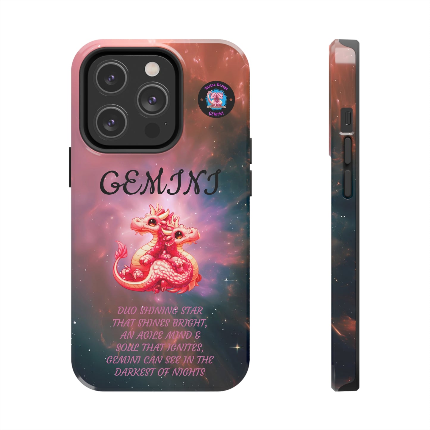 The Divine Dezign Gemini Zodiac iPhone Case