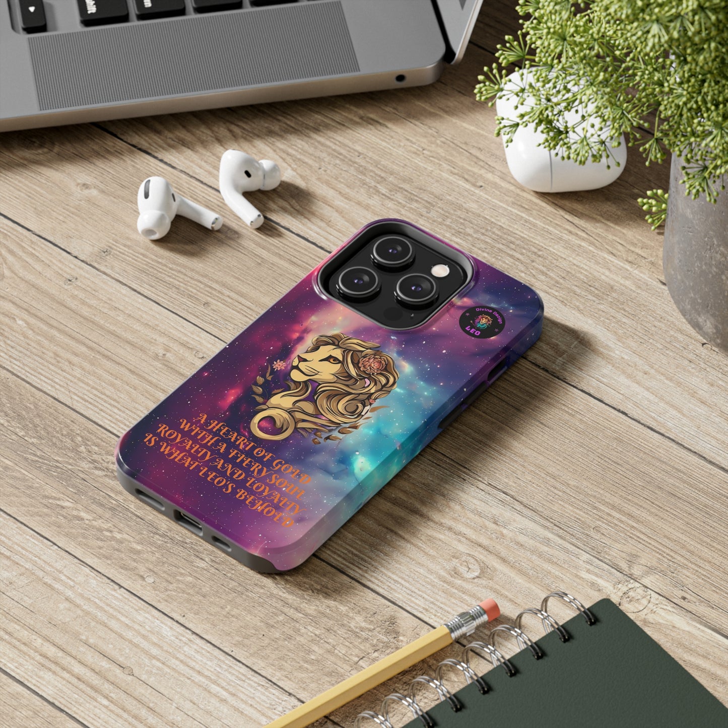 The Divine Dezign Leo Zodiac iPhone Case